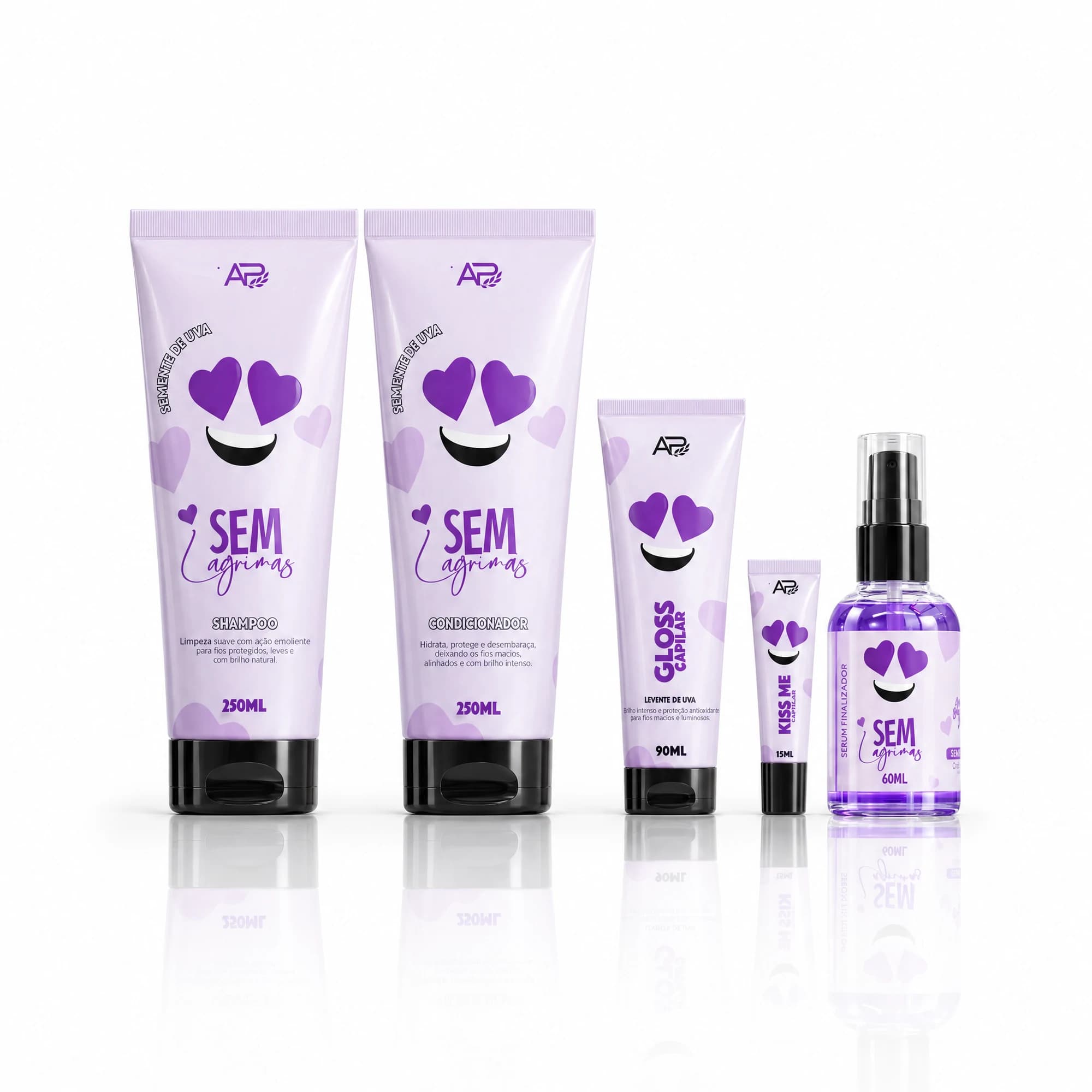 Sem Lágrimas Semente de Uva Kit Completo 5 Itens
